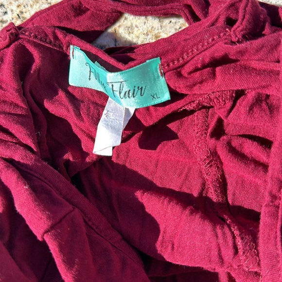 No Brand, Size XL, Maroon Tunic with Pockets - Picture 4 of 5